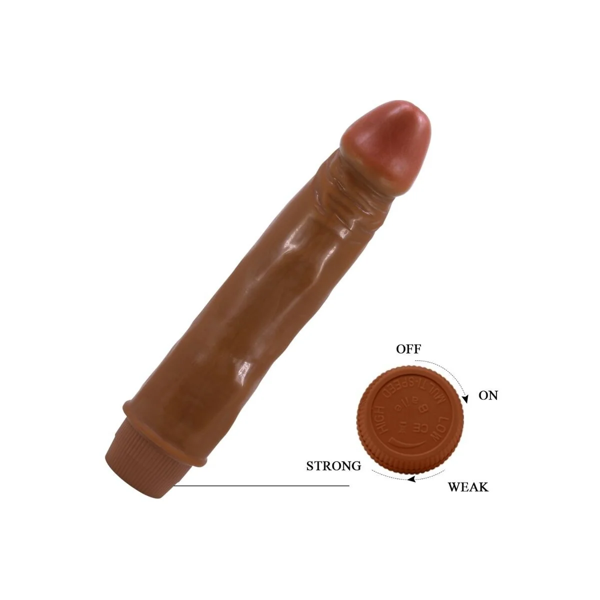 Zwerg realistischer Vibrator 21 cm Mulatte von Baile kaufen | Fesselliebe