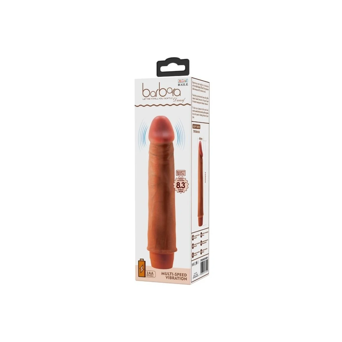 Zwerg realistischer Vibrator 21 cm Mulatte von Baile kaufen | Fesselliebe