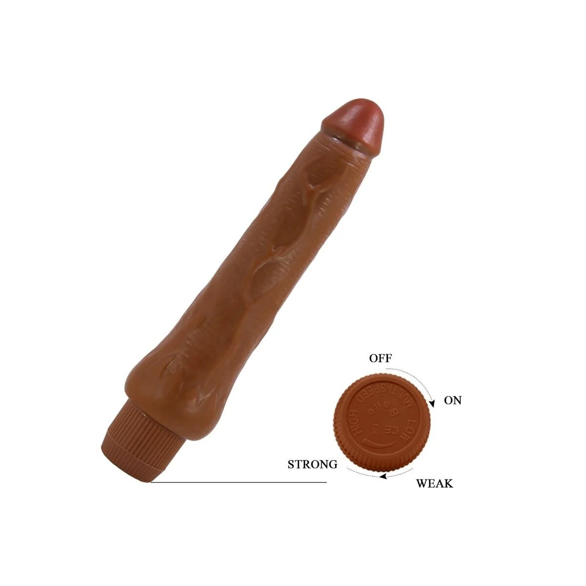 Dryad realistischer Vibrator 25 cm Mulatte von Baile kaufen | Fesselliebe