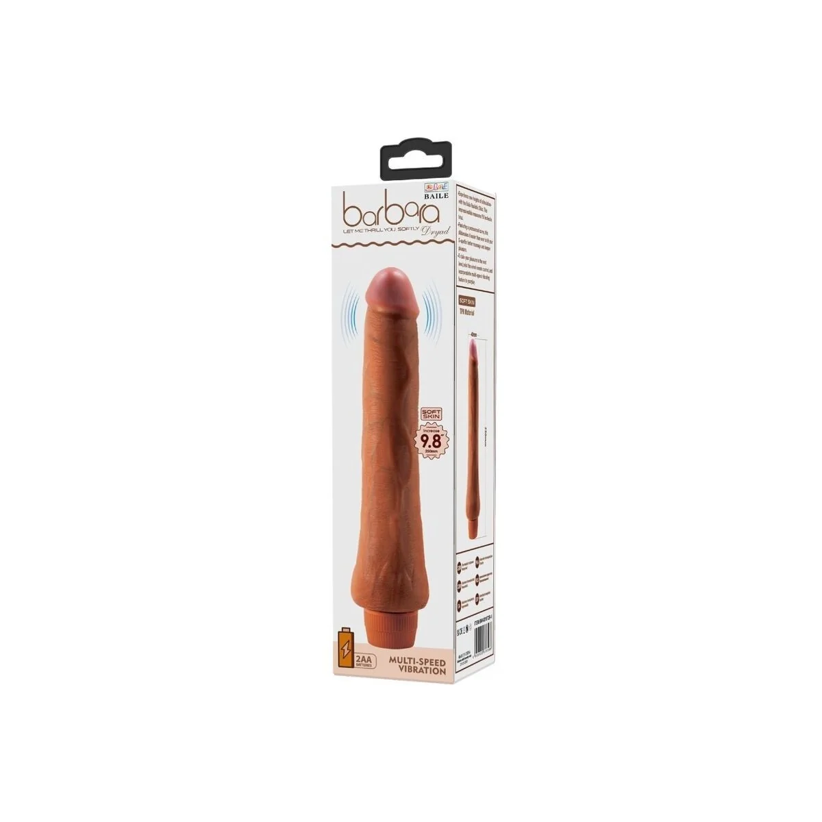 Dryad realistischer Vibrator 25 cm Mulatte von Baile kaufen | Fesselliebe