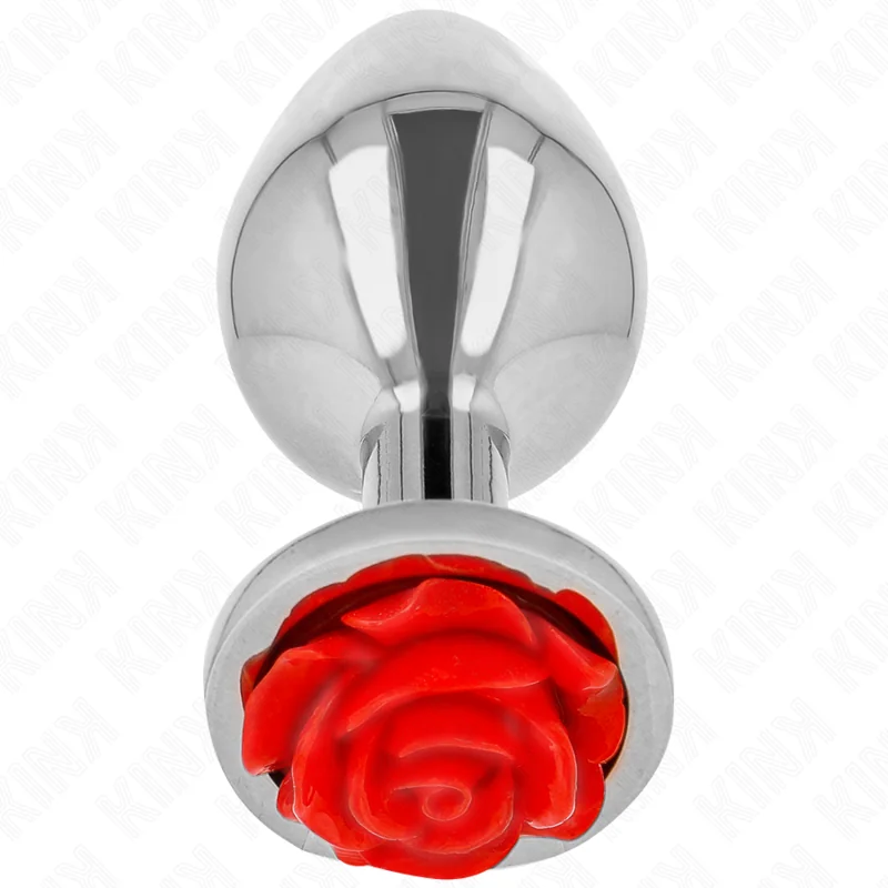 Plug Anal Rose Rot Größe M von Kink Pleasure Plugs kaufen | Fesselliebe