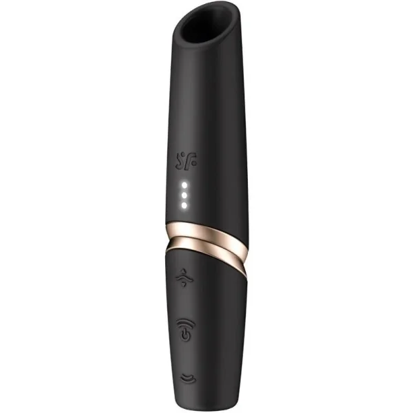 Perfect Kiss Wave Klitoris-Stimulator Schwarz / Gold von Satisfyer Air Pulse kaufen | Fesselliebe