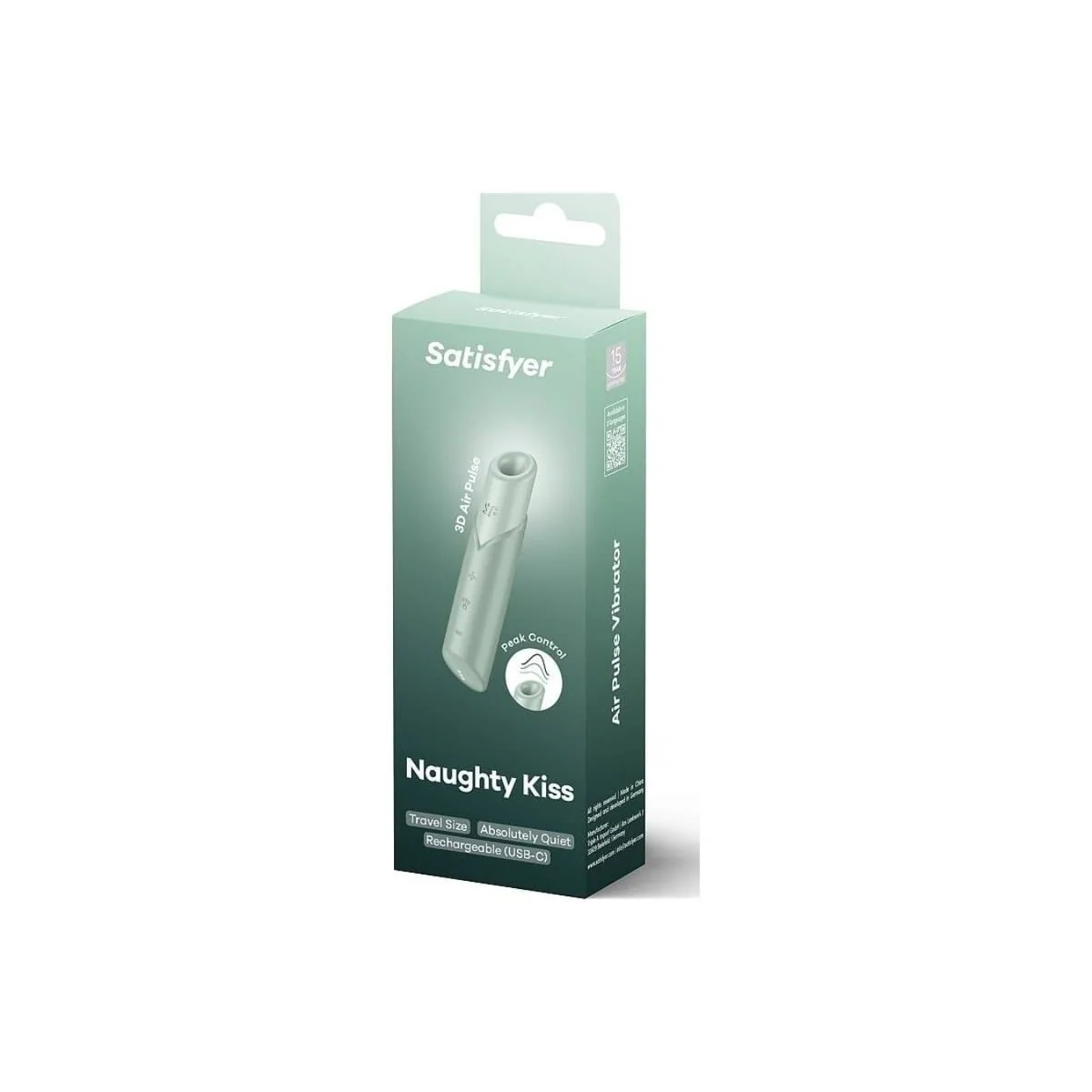 Naughty Kiss Wave Klitoris-Stimulator Aquamarin von Satisfyer Air Pulse kaufen | Fesselliebe