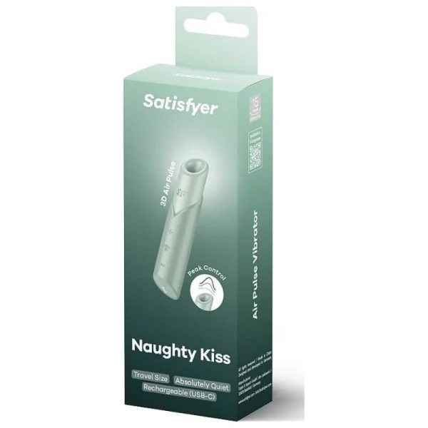 Naughty Kiss Wave Klitoris-Stimulator Aquamarin von Satisfyer Air Pulse kaufen | Fesselliebe