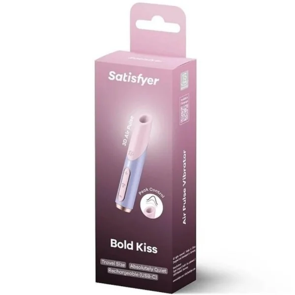Bold Kiss Wave Klitoris-Stimulator Rosa / Violett von Satisfyer Air Pulse kaufen | Fesselliebe