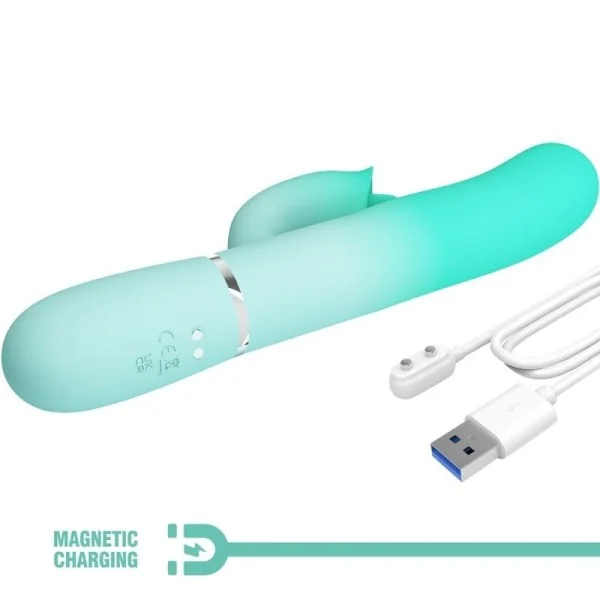 Gigi Multifunktions-Rabbit-Vibrator Aquagrün von Pretty Love Flirtation kaufen | Fesselliebe