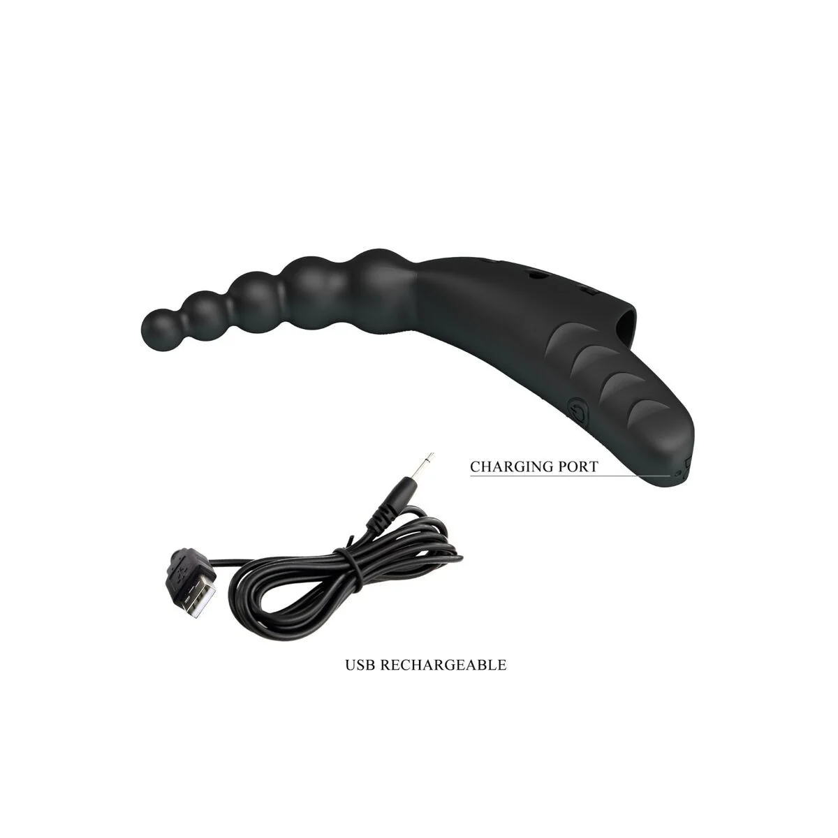 Jordin Fingervibrator 10 Vibrationen Schwarz von Pretty Love kaufen | Fesselliebe