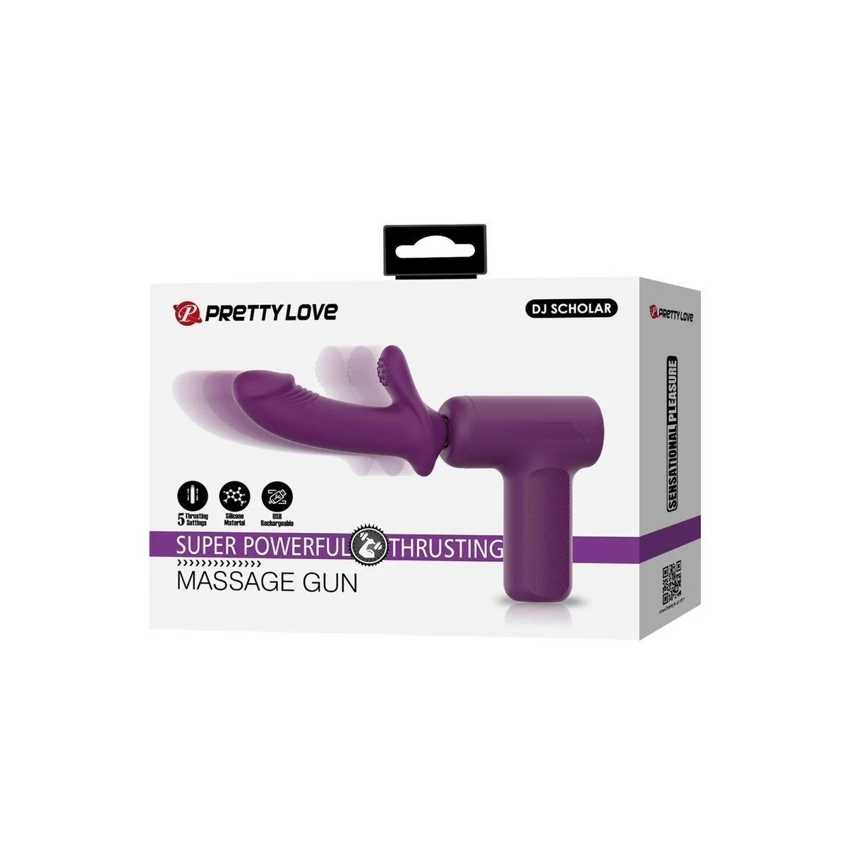 Dj Scholar Massager 5 Einstellungen Lila von Pretty Love C-Type kaufen | Fesselliebe