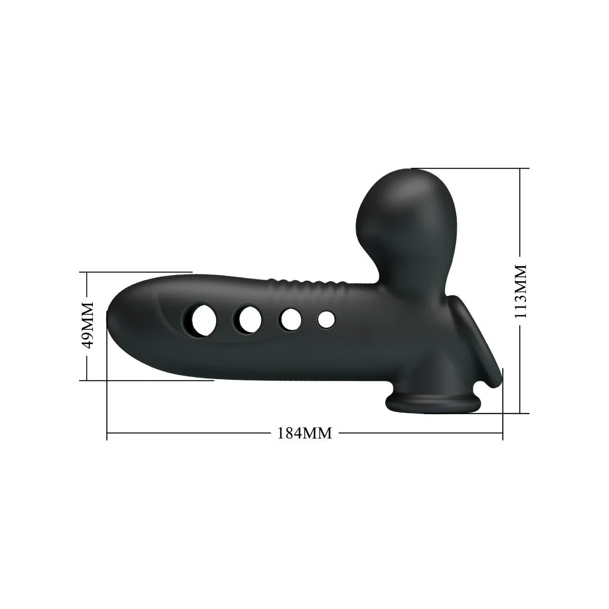 Crane Penishülle mit Airbag Schwarz von Pretty Love kaufen | Fesselliebe