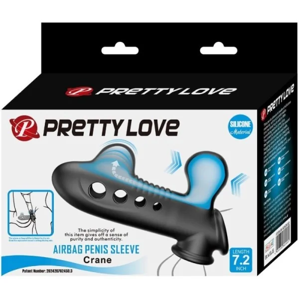 Crane Penishülle mit Airbag Schwarz von Pretty Love kaufen | Fesselliebe