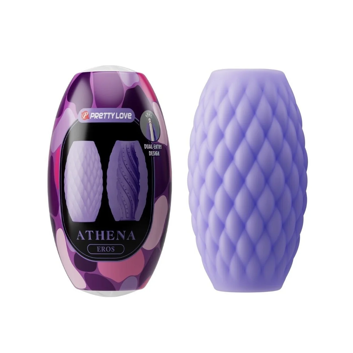 Athena Eros Männlicher Masturbator aus Silikon Lila von Pretty Love kaufen | Fesselliebe