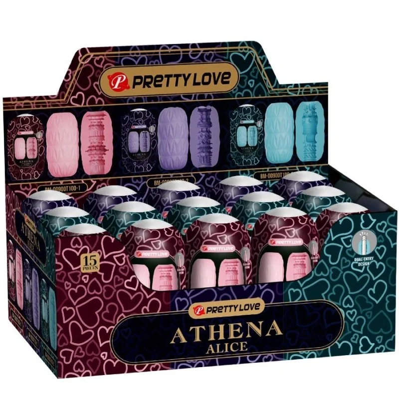 Athena Alice Pack 15 Verschiedene Männliche Masturbatoren von Pretty Love kaufen | Fesselliebe