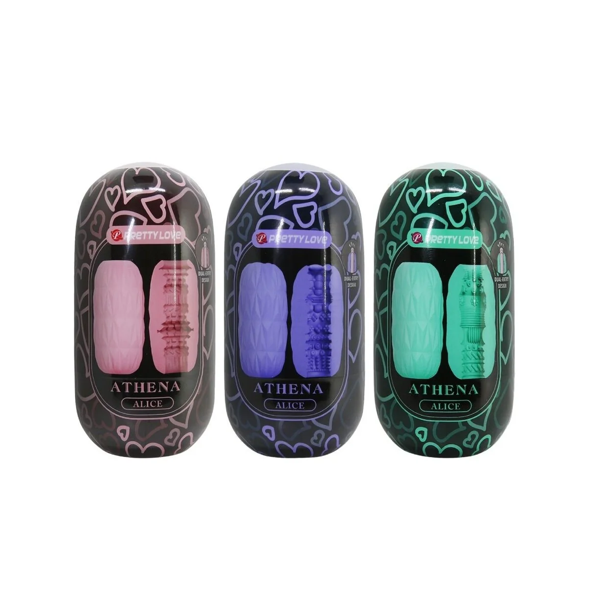 Athena Alice Pack 15 Verschiedene Männliche Masturbatoren von Pretty Love kaufen | Fesselliebe