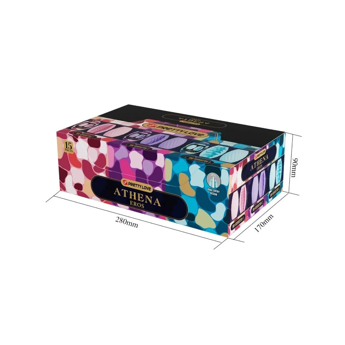 Athena Eros Pack 15 Verschiedene Männliche Masturbatoren von Pretty Love kaufen | Fesselliebe