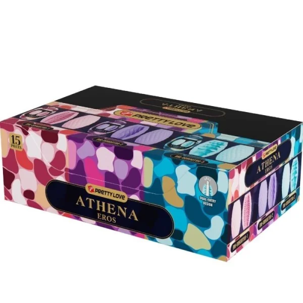 Athena Eros Pack 15 Verschiedene Männliche Masturbatoren von Pretty Love kaufen | Fesselliebe