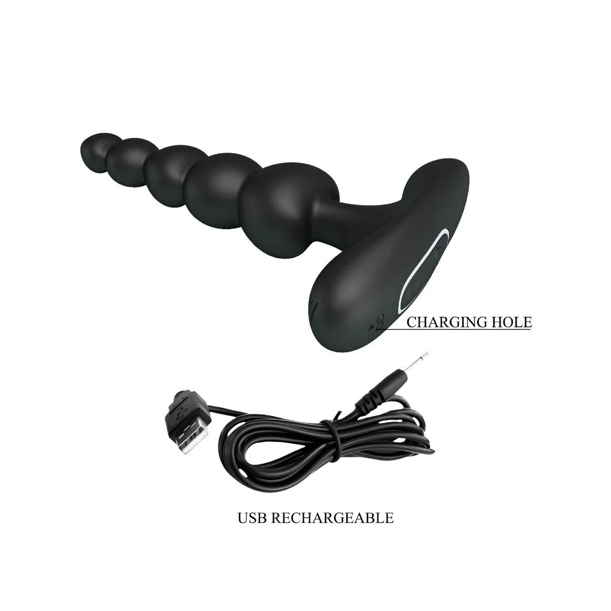 Sidney Analvibrator 10 Vibrationen Schwarz von Pretty Love kaufen | Fesselliebe