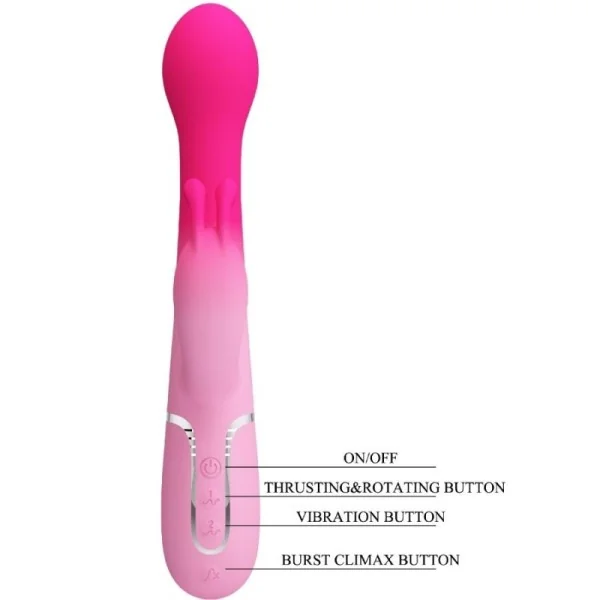 Dejon 3 in 1 Multifunktions-Rabbit-Vibrator Rosa von Pretty Love kaufen | Fesselliebe