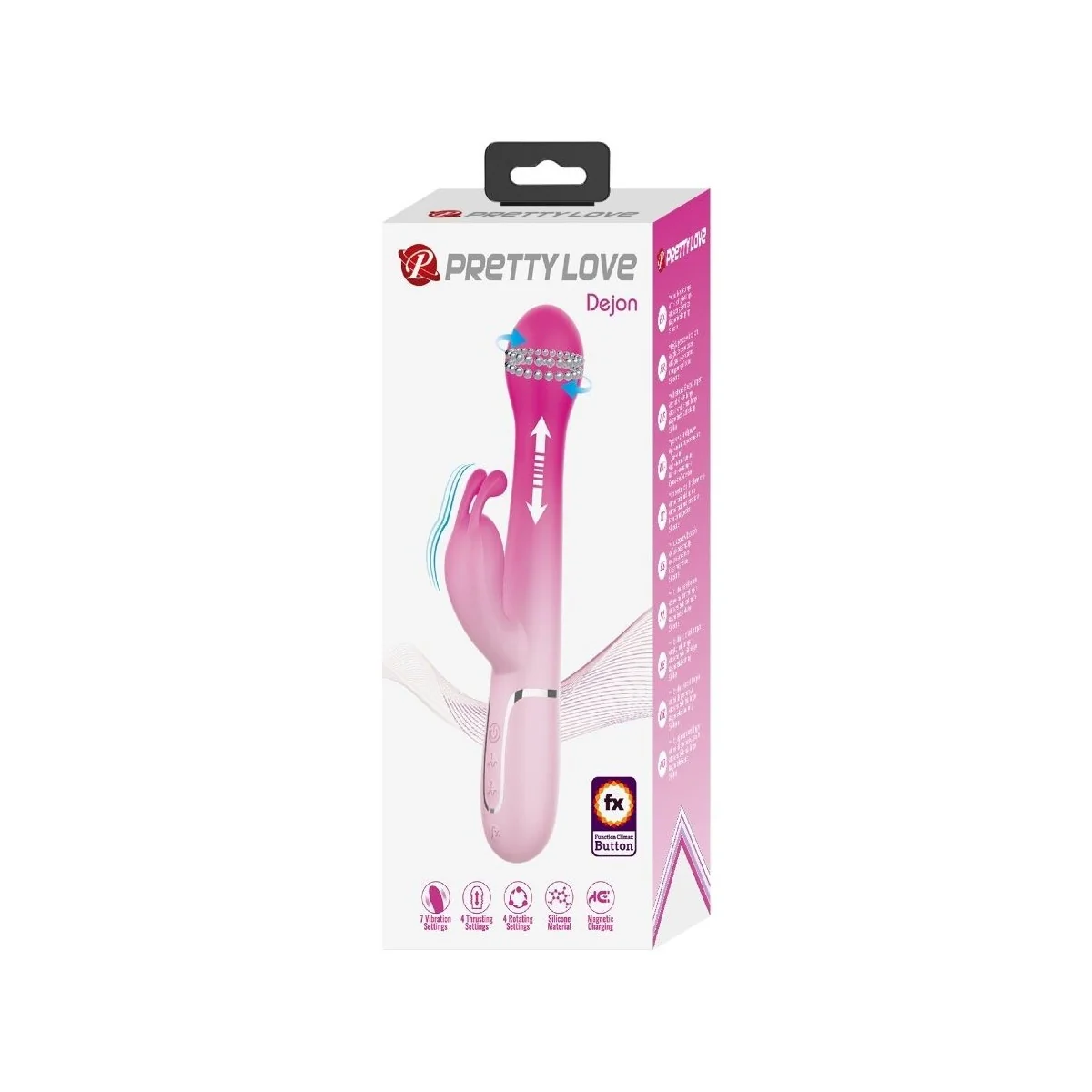 Dejon 3 in 1 Multifunktions-Rabbit-Vibrator Rosa von Pretty Love kaufen | Fesselliebe