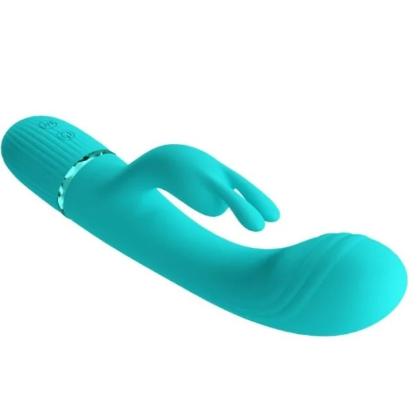 Scocco Vibrator Rabbit Türkis von Pretty Love Flirtation kaufen | Fesselliebe