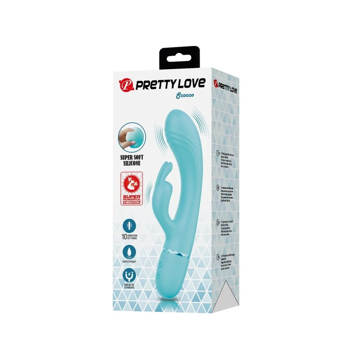 Scocco Vibrator Rabbit Türkis von Pretty Love Flirtation kaufen | Fesselliebe