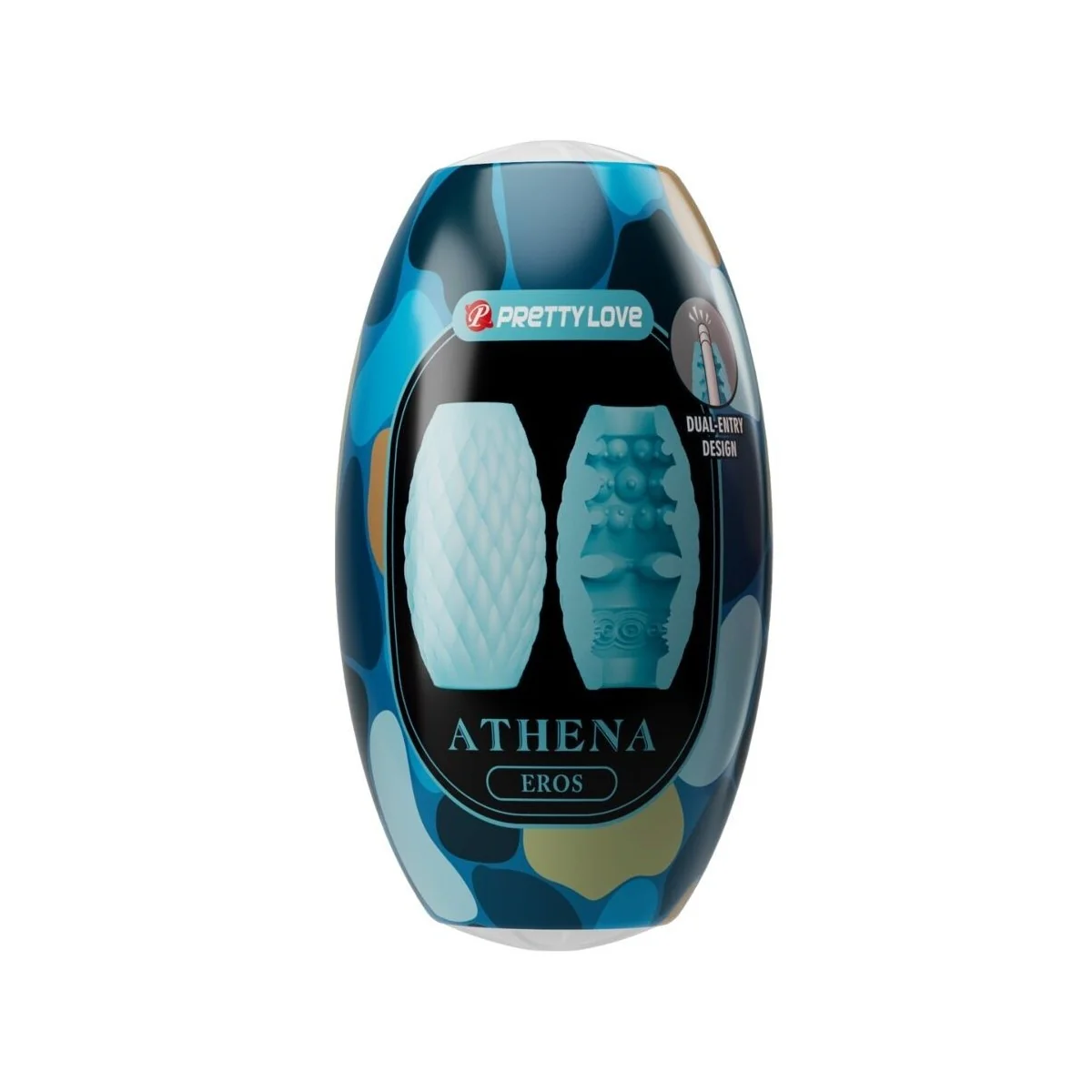Athena Eros Männlicher Masturbator aus Silikon, Himmelblau von Pretty Love kaufen | Fesselliebe