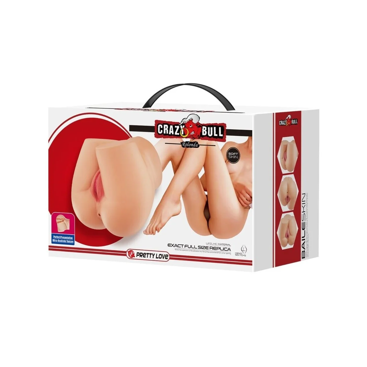 Rolonda Hinterer Vibrator mit Natürlich realistischer Vagina und Anus von Crazy Bull kaufen | Fesselliebe