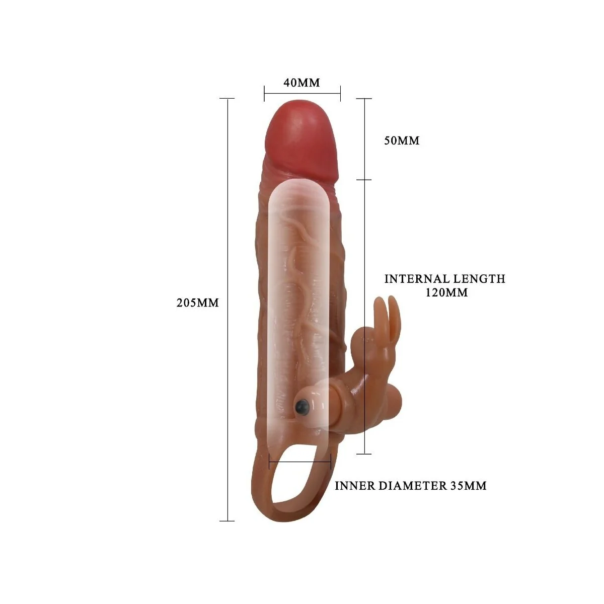 Osmar Penishülle + Vibrierender Klitoris-Stimulator von Pretty Love kaufen | Fesselliebe