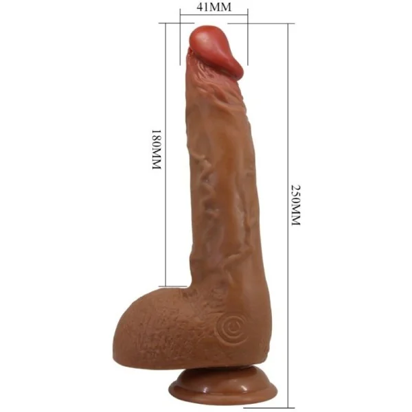 Schöner Wilks 5 Einstellungen realistischer Vibrator 25 cm Mulato von Baile kaufen | Fesselliebe