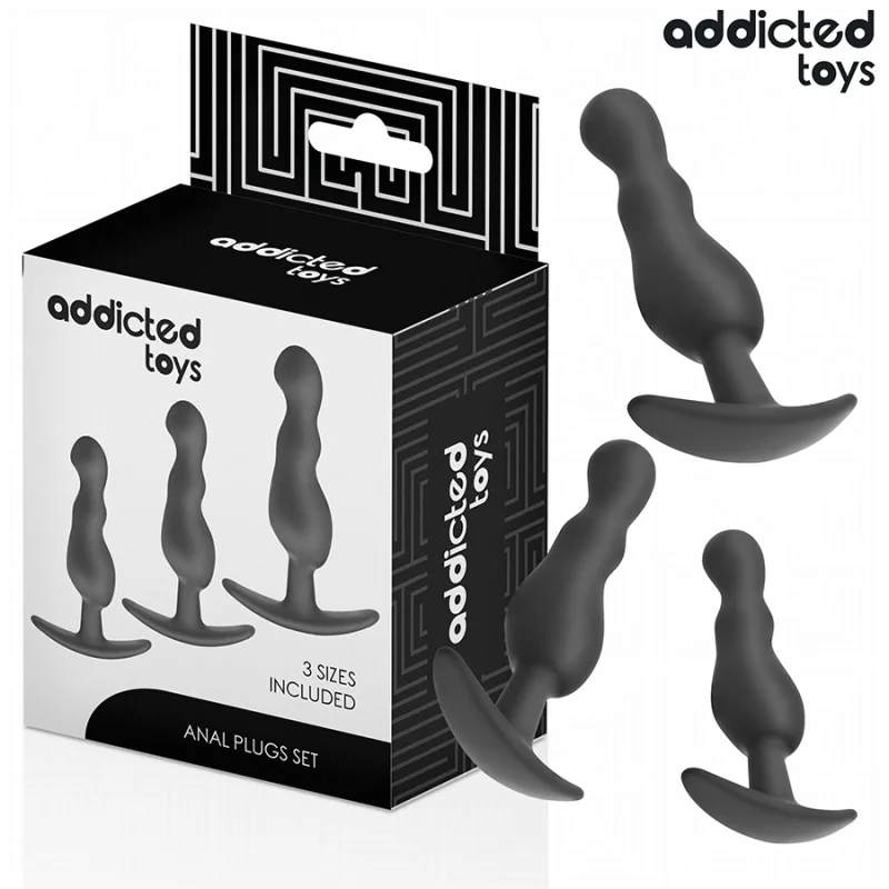 3ER-SET ANALPLUG MODELL 1 VON ADDICTED TOYS