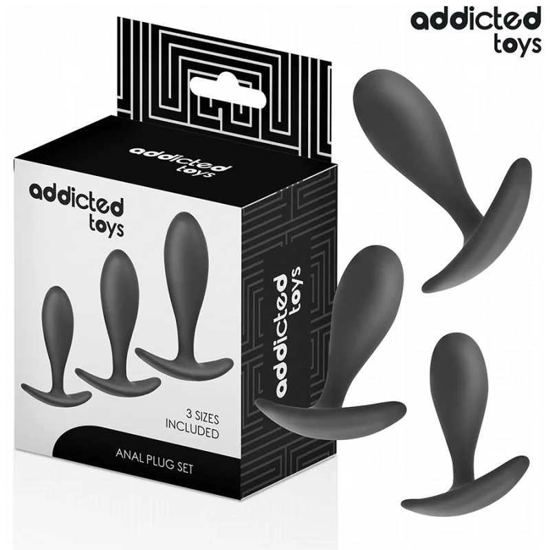 3ER-SET ANALPLUG MODELL 2 VON ADDICTED TOYS