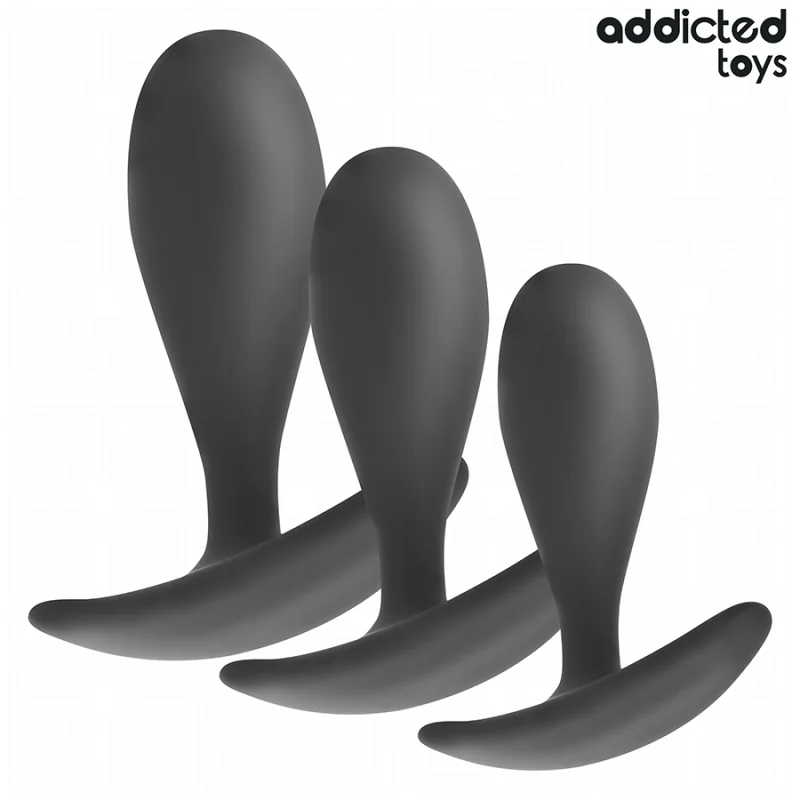 3ER-SET ANALPLUG MODELL 2 VON ADDICTED TOYS 2