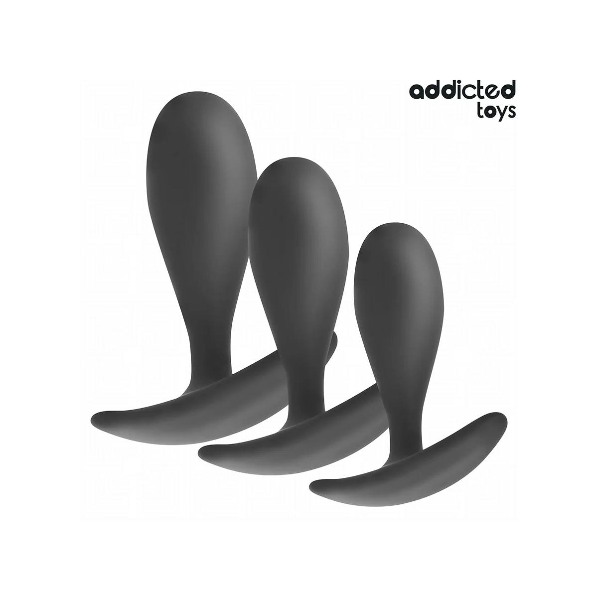 3ER-SET ANALPLUG MODELL 2 VON ADDICTED TOYS