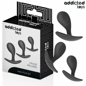 3ER-SET ANALPLUG MODELL 3 VON ADDICTED TOYS