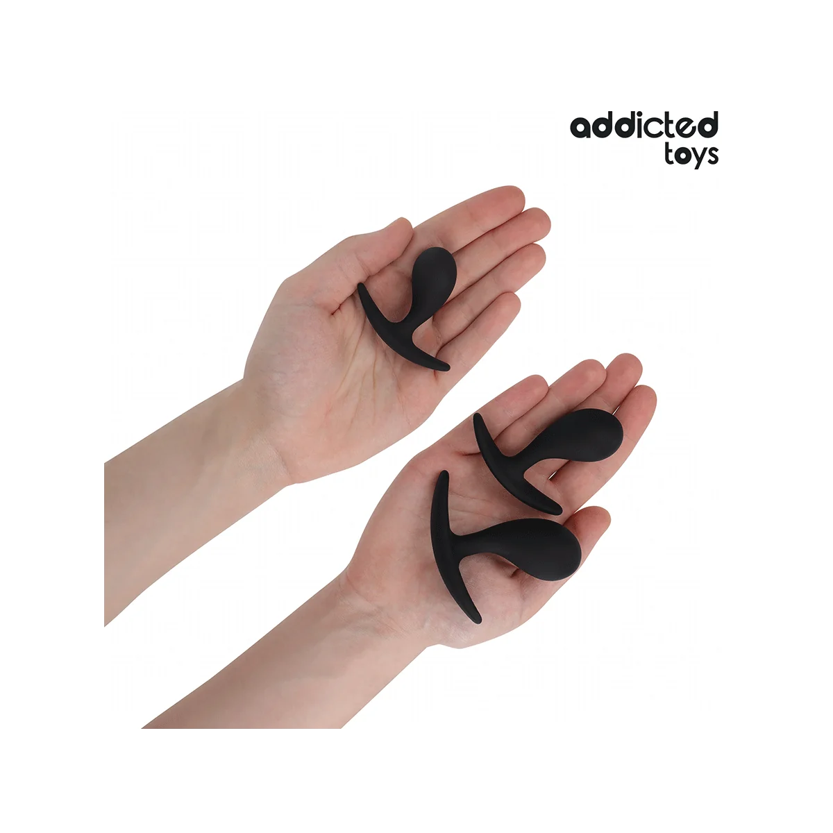 3ER-SET ANALPLUG MODELL 3 VON ADDICTED TOYS