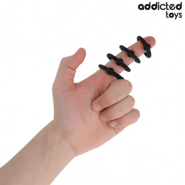 SET AUS DRUCKRINGEN AUS SILIKON VON ADDICTED TOYS