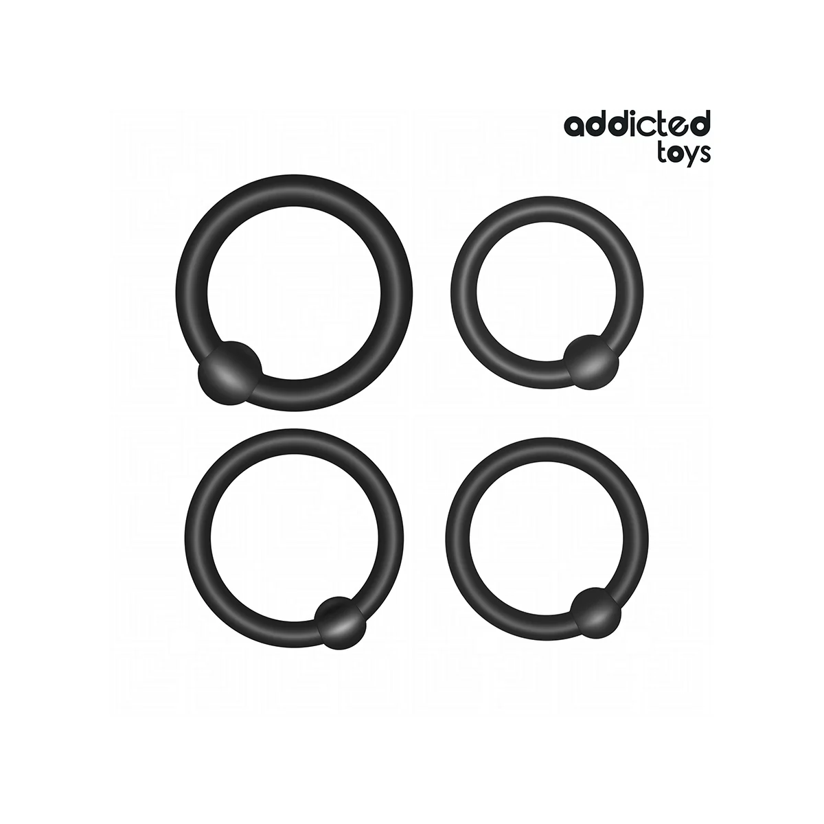 SET AUS DRUCKRINGEN AUS SILIKON VON ADDICTED TOYS