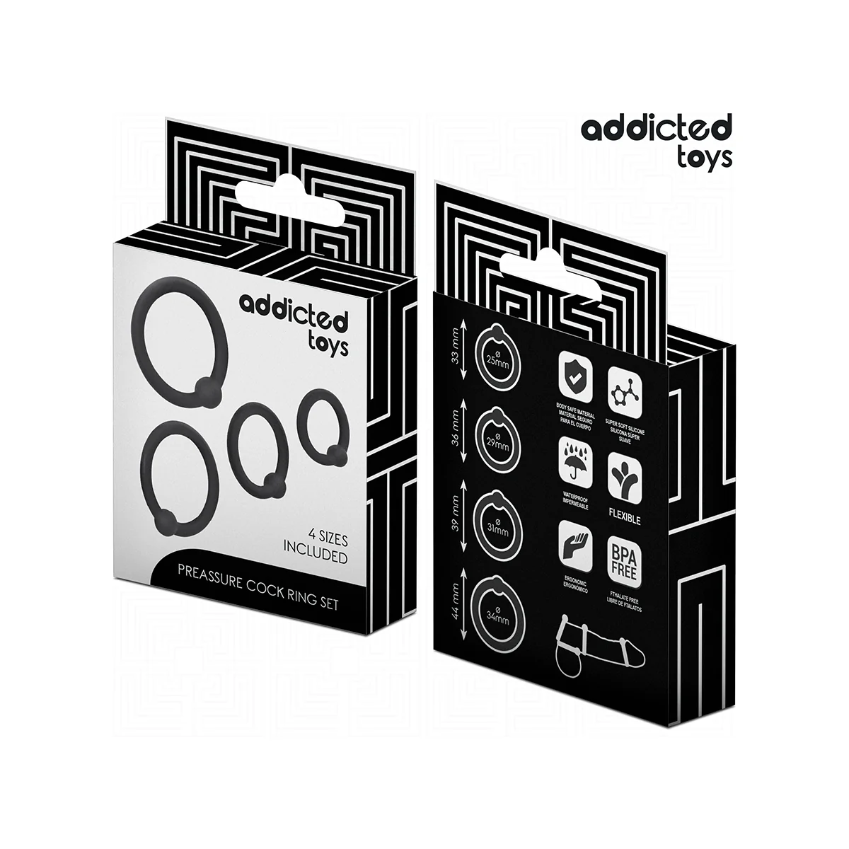 SET AUS DRUCKRINGEN AUS SILIKON VON ADDICTED TOYS