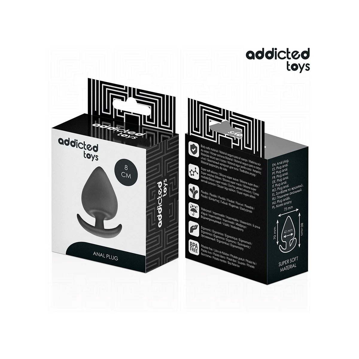 ANALPLUG GRÖSSE L 8 CM VON ADDICTED TOYS