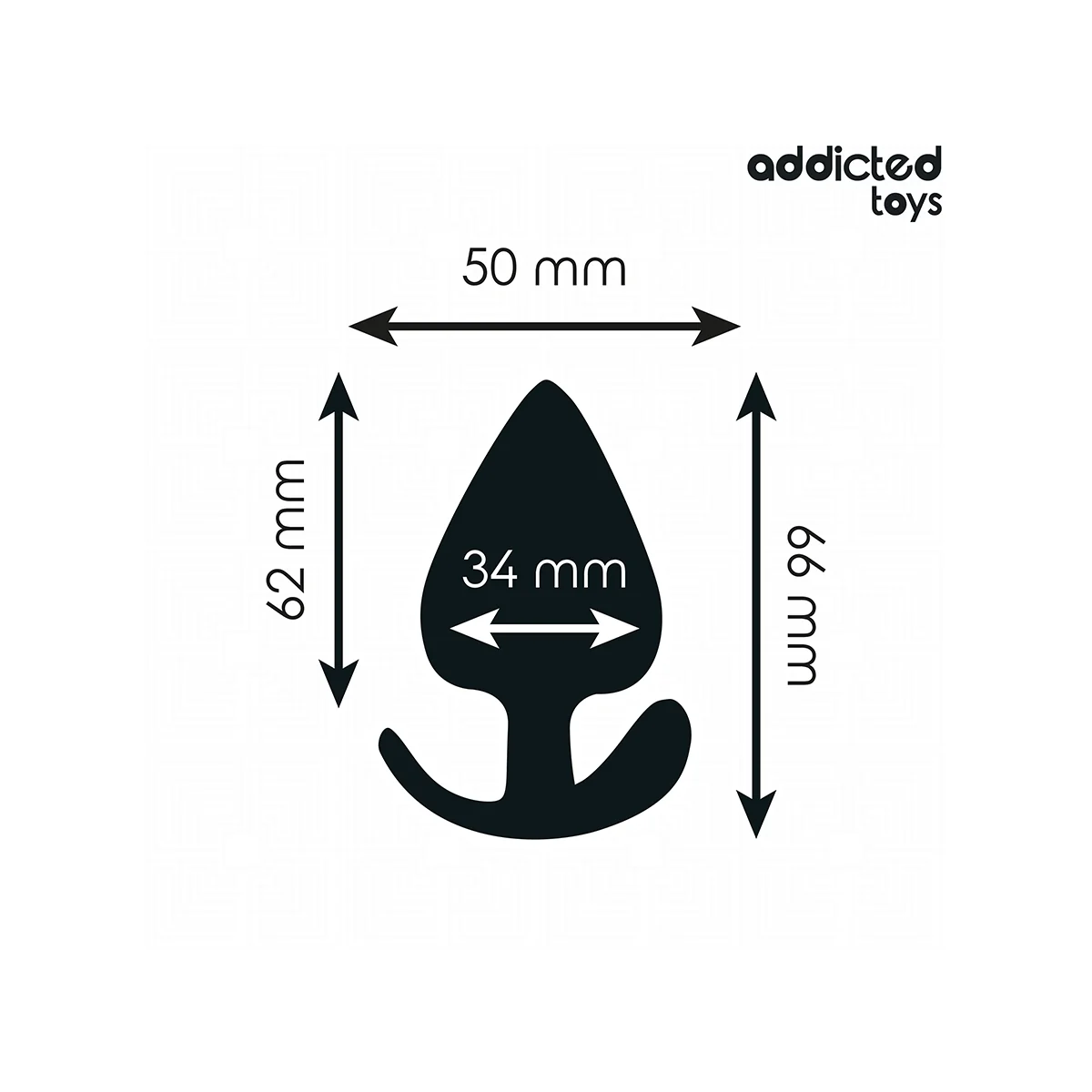 ANALPLUG GRÖSSE M 6,6 CM VON ADDICTED TOYS