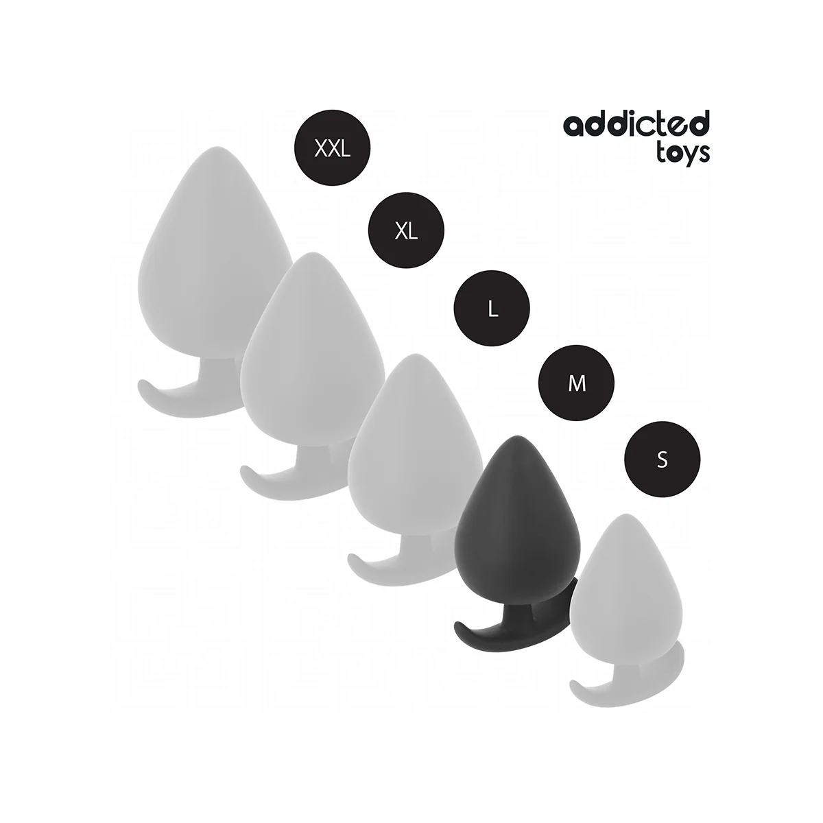 ANALPLUG GRÖSSE M 6,6 CM VON ADDICTED TOYS