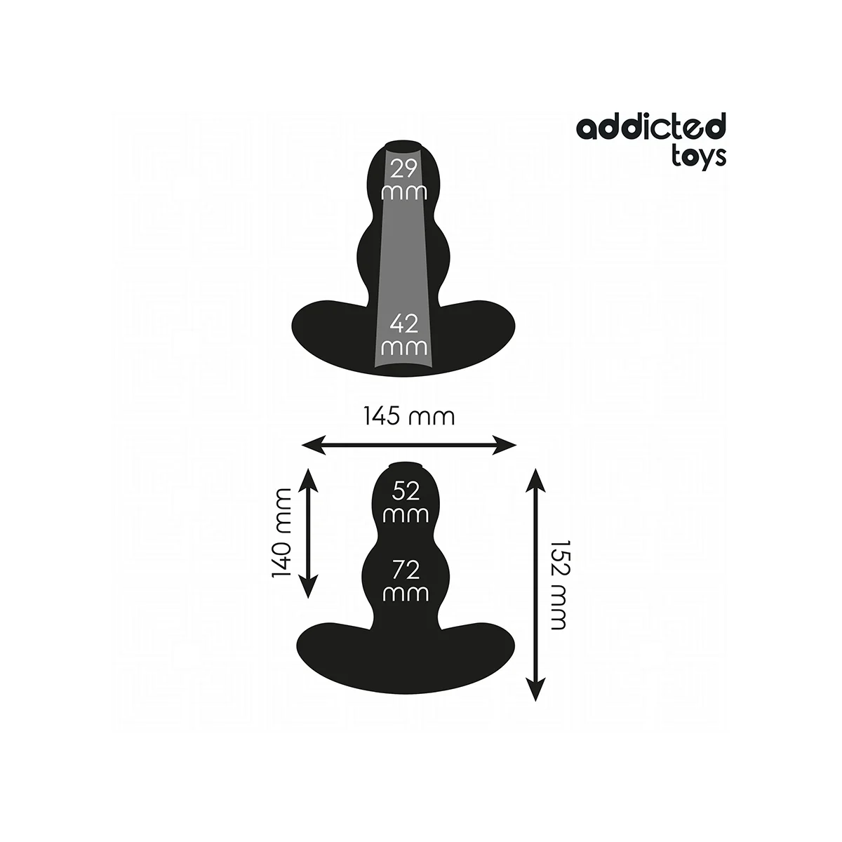 HOHL ANAL PLUG GRÖSSE XXL 15,2 CM VON ADDICTED TOYS