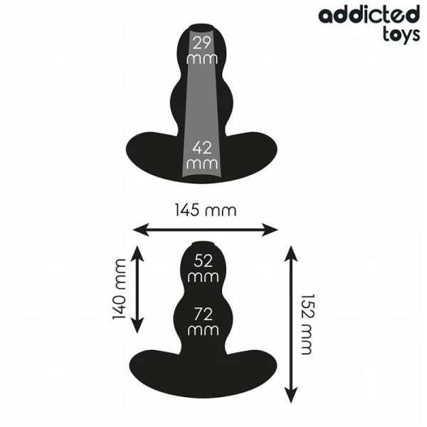 HOHL ANAL PLUG GRÖSSE XXL 15,2 CM VON ADDICTED TOYS