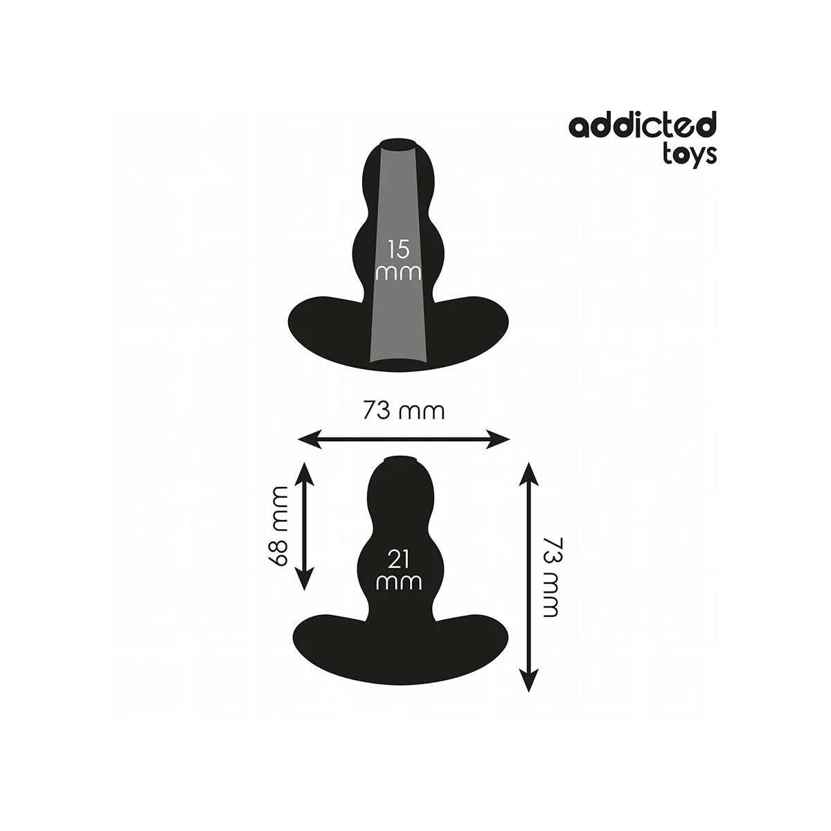 HOHL ANALPLUG GRÖSSE S 7,3 CM VON ADDICTED TOYS