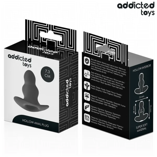 HOHL ANALPLUG GRÖSSE S 7,3 CM VON ADDICTED TOYS