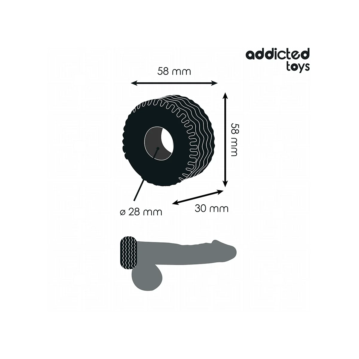 EXTRA DICKER COCKRING VON ADDICTED TOYS