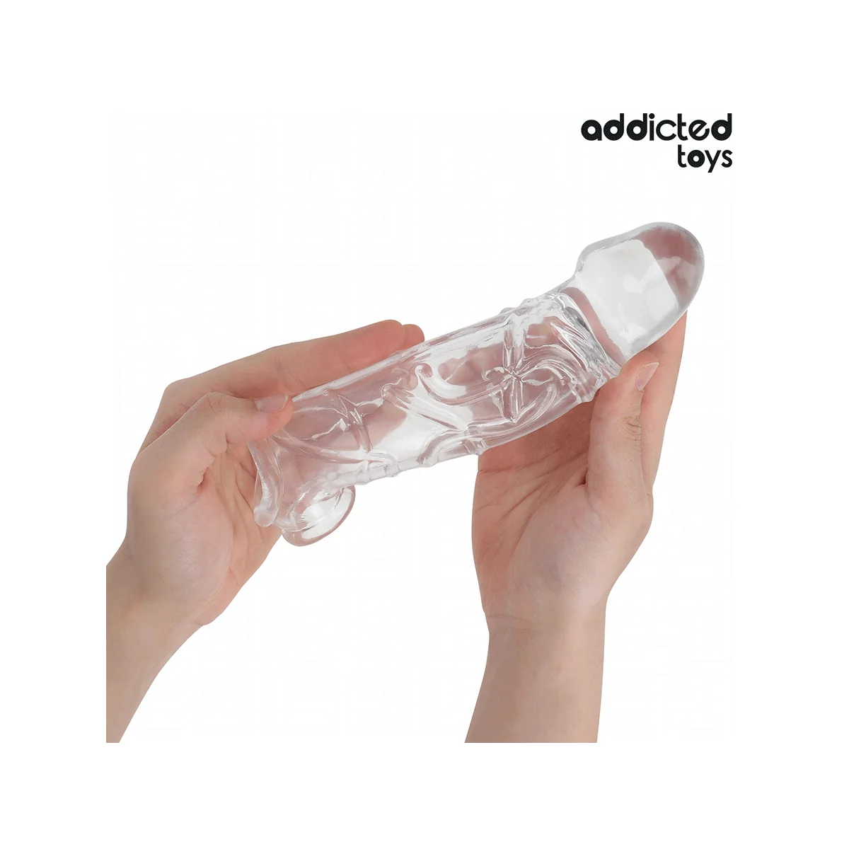 TRANSPARENTE PENISVERLÄNGERUNG 27 CM VON ADDICTED TOYS