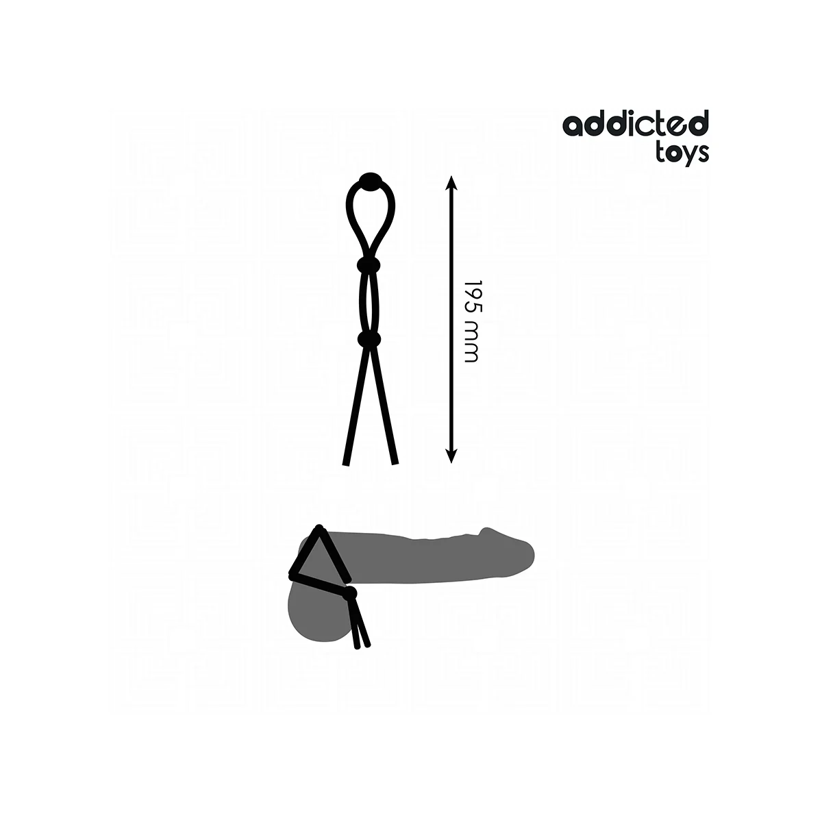 SILIKONSEIL FÜR DEN TRIPLE LOOP PENIS VON ADDICTED TOYS