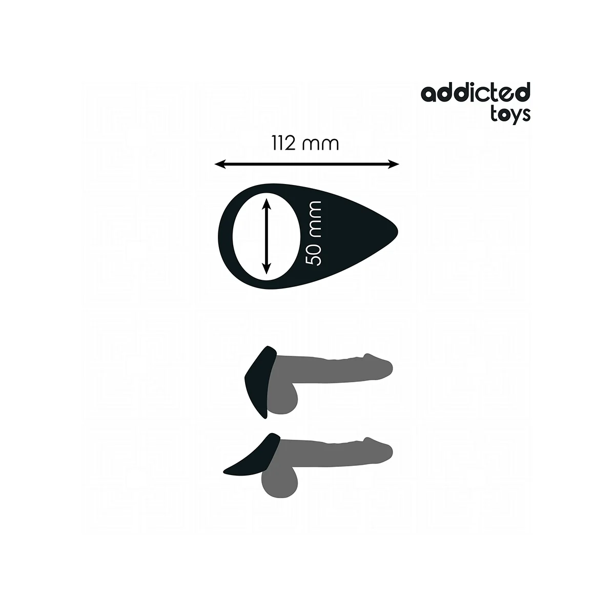 TRÄNENFÖRMIGER PENISRING VON ADDICTED TOYS