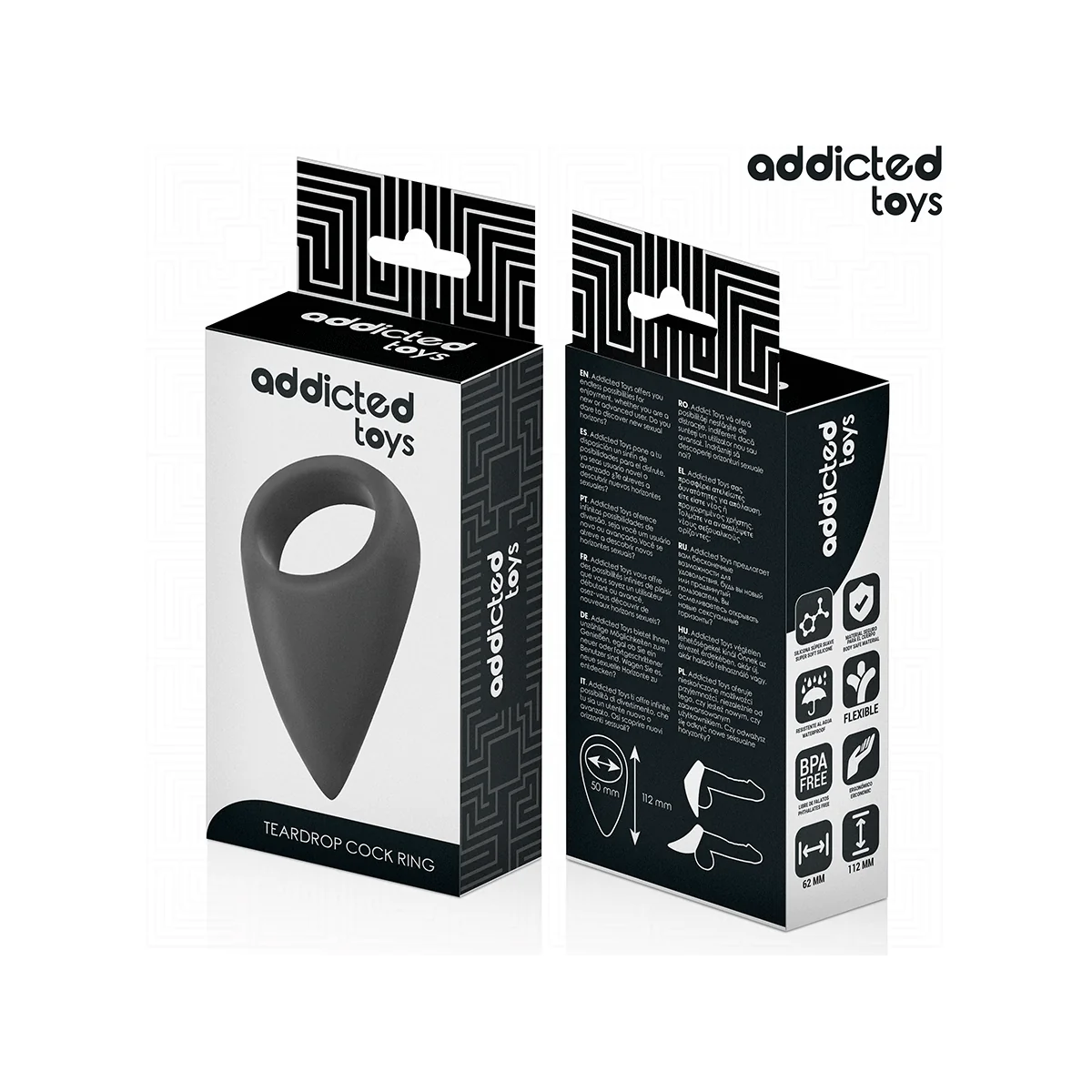 TRÄNENFÖRMIGER PENISRING VON ADDICTED TOYS