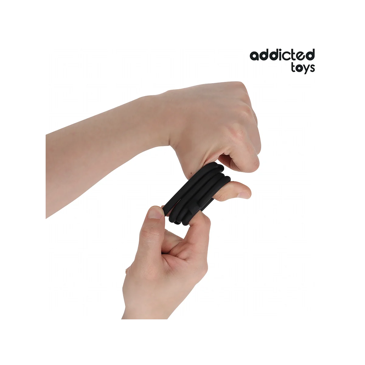 PENISRING MIT TEILERN FÜR HODEN VON ADDICTED TOYS